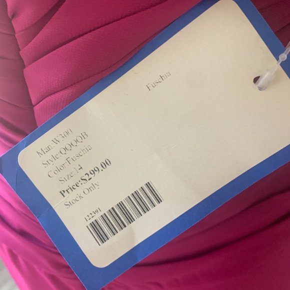 Merrily Chiffon Bridesmaid Gown Women's Sleeveless V Neck Size 14 - Picture 4 of 9